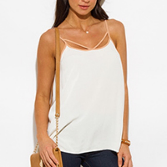 Strappy Tank Blouse - Picture 2 of 2